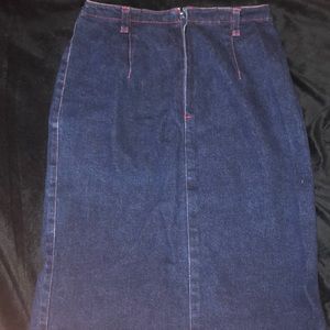 Denim Pencil Skirt
